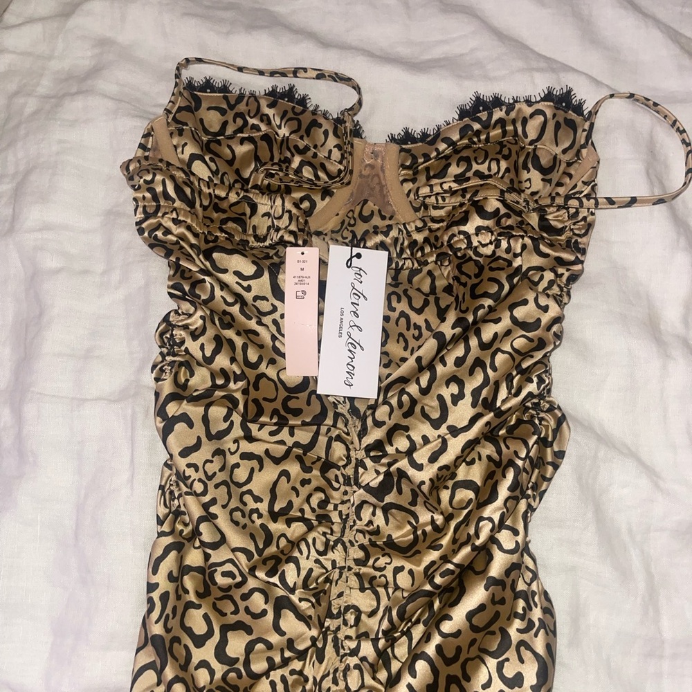 For Love And Lemons Leopard Print Mini Dress - Picture 7 of 9